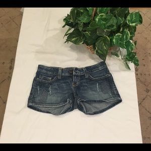 Buckle jean shorts, size 24